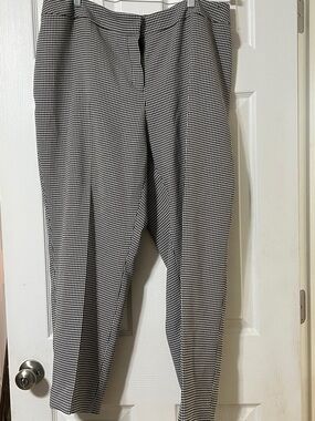Men's Black & White Houndstooth Dress Pants